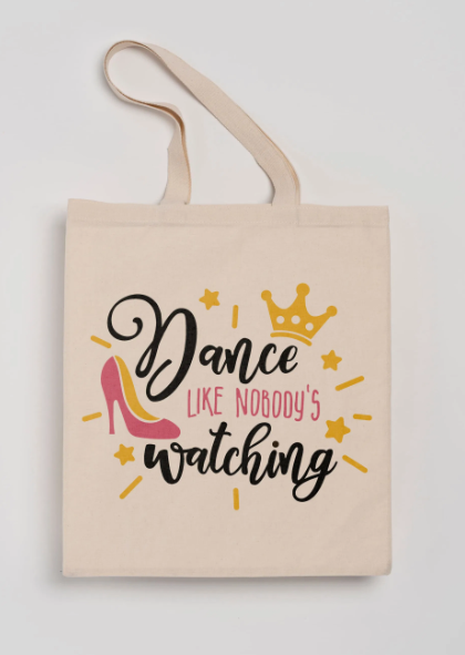 Πάνινη τσάντα με θέμα τον χορό, dancing queen